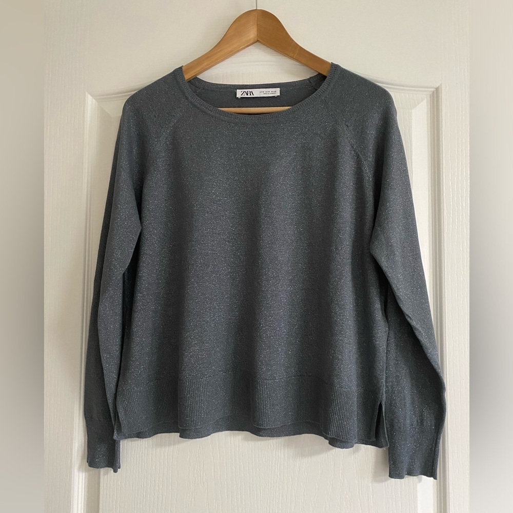 Zara Charcoal Knit Top